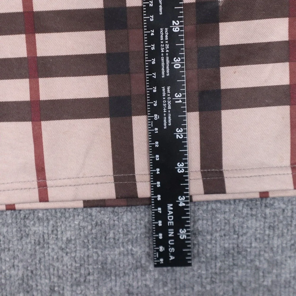 Burberry‎ London Plaid Sheer Mesh Bodycon Dress Short Sleeve Women XL - Picture 6 of 8